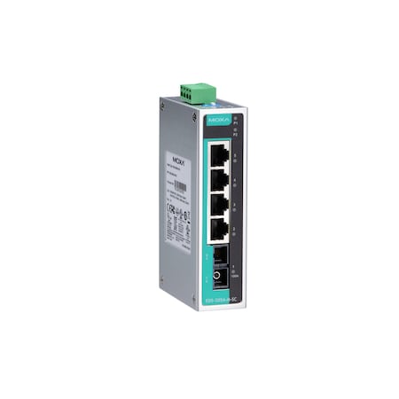 Moxa Unmanaged Switch W/ 4 10/100Base T(X)Ports, Eds-205A-S-Sc EDS-205A-S-SC